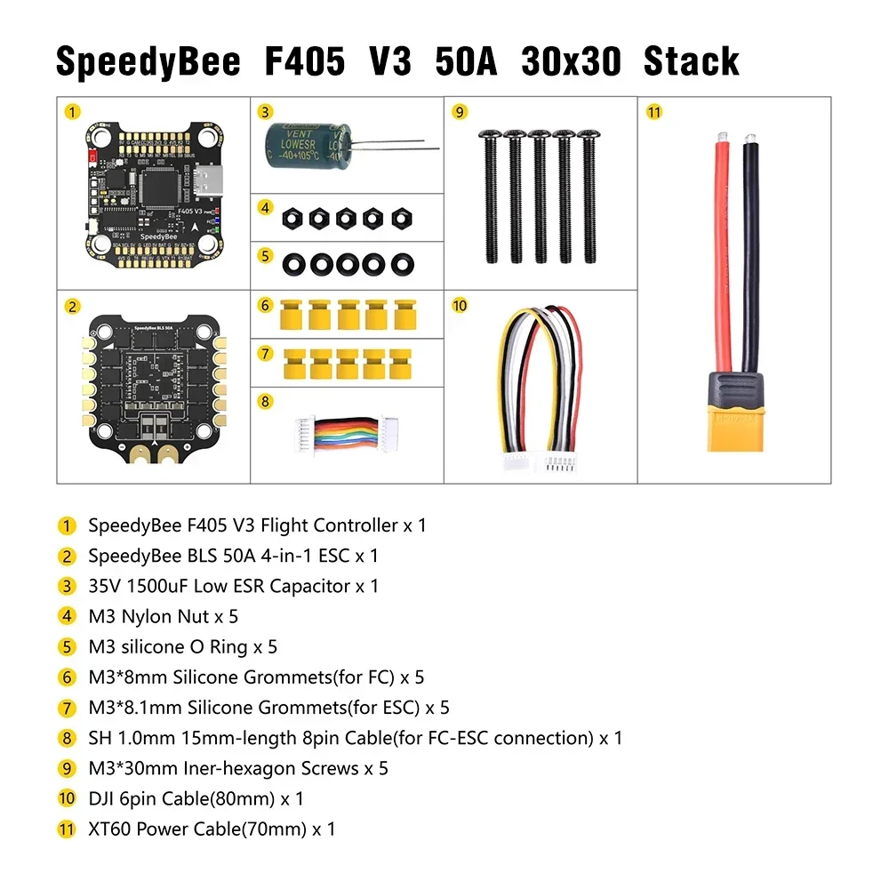 SpeedyBee F405 V3/V4 비행 제어 장치( - Speedybee F405 V4 Bls 55A Stack 리뷰 및 가격